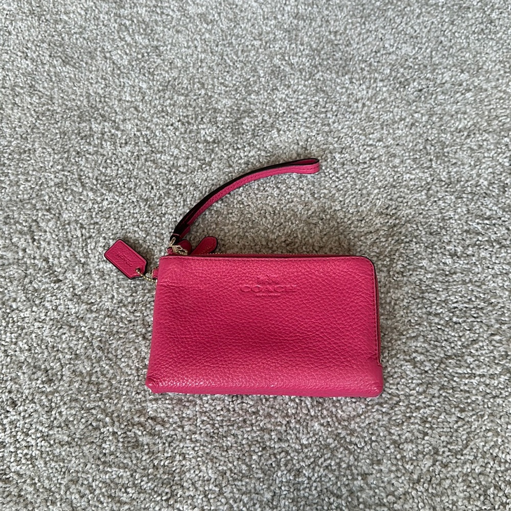 COACH Leather Wristlet